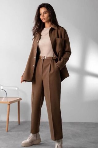 Tailored Brown Overshirt